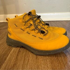 REI CO-OP Hiking Boots Shoes Kid's Sz 5Y Yellow Vista Trekking Trail Waterproof
